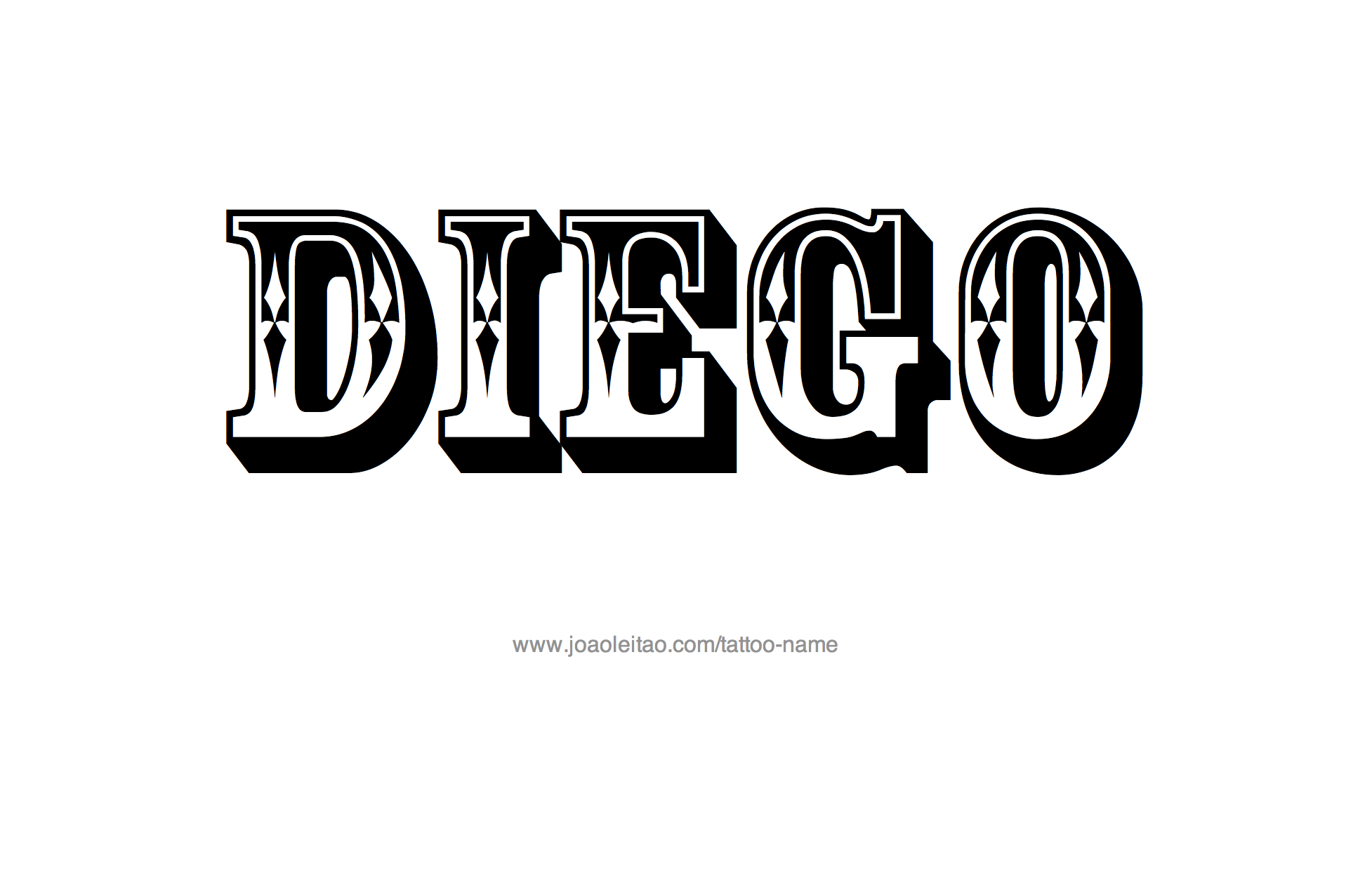 Diego Name Tattoo Designs
